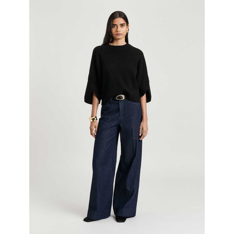 Veronika Maine Merino Cape Sleeve Sweater image number 7